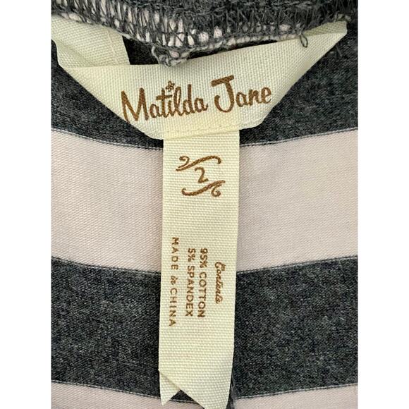 NEW Matilda Jane Brilliant Daydream Walk The Line Big Ruffle Gray Pink Pants 2 - Picture 5 of 6